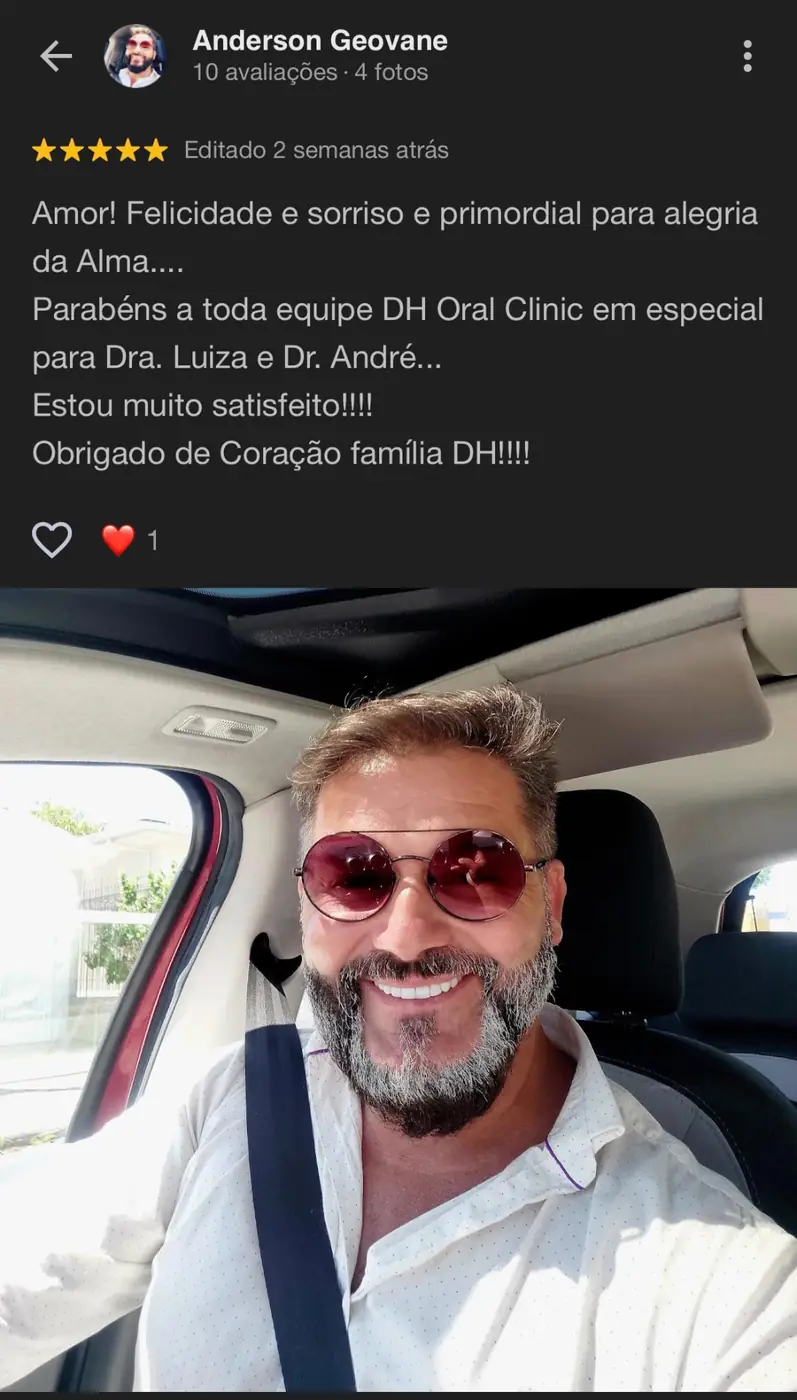 Avaliação de Anderson Geovane no Google